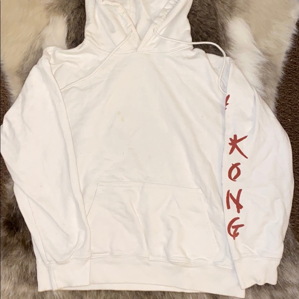 PacSun/Brandy white/ red dragon hoodie/sweatshirt